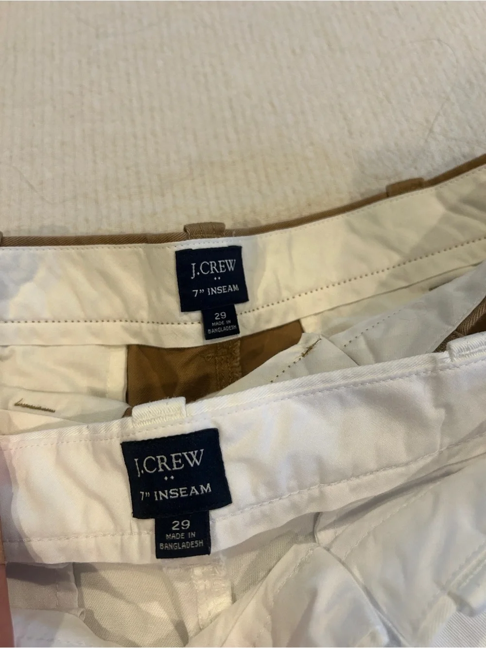 J Crew Men’s 7” shorts